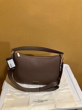 kate spade LIV  lg.leather pebble leather Hobo bag warm acorn Shldr bag